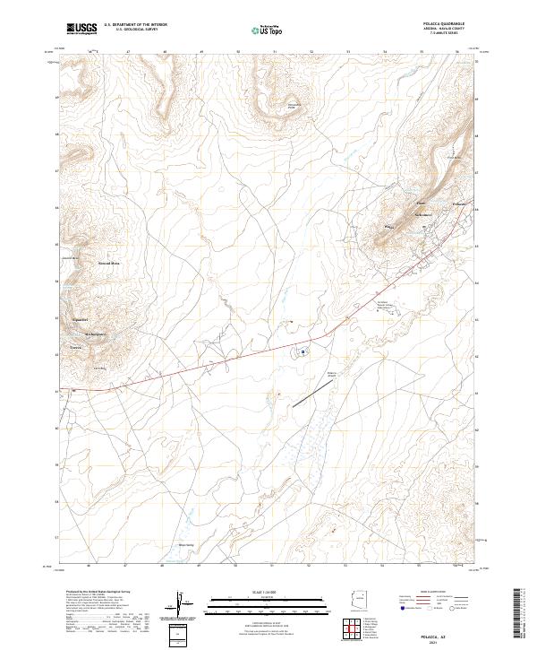 Polacca topographic map thumbnail