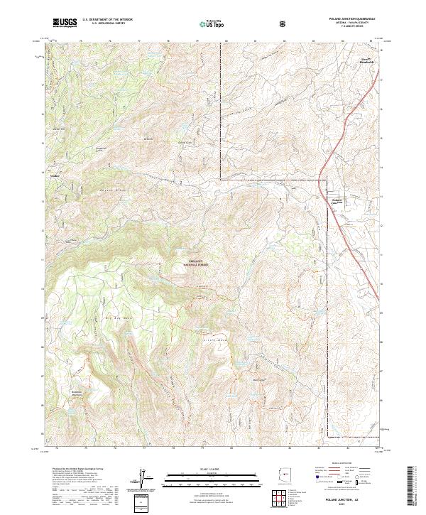 Poland Junction topographic map thumbnail