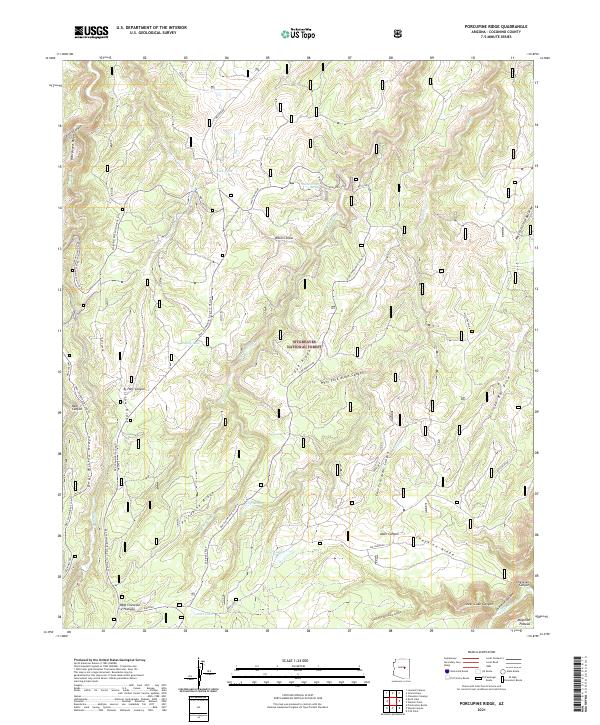 Porcupine Ridge topographic map thumbnail