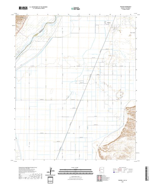 Poston topographic map thumbnail