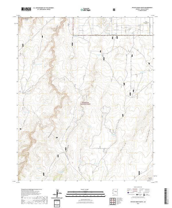 Potato Wash South 2021 topographic map thumbnail