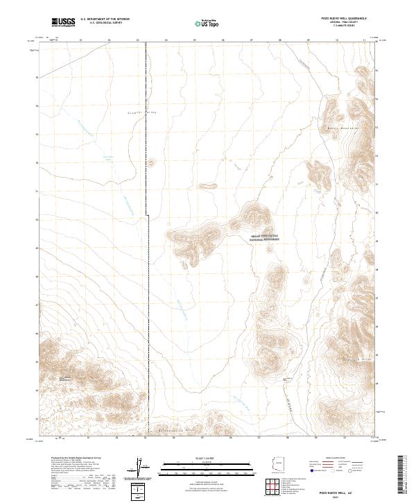 Pozo Nuevo Well topographic map thumbnail