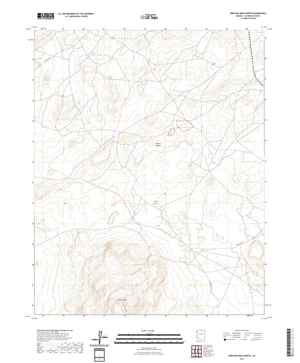 Preston Mesa North topographic map thumbnail