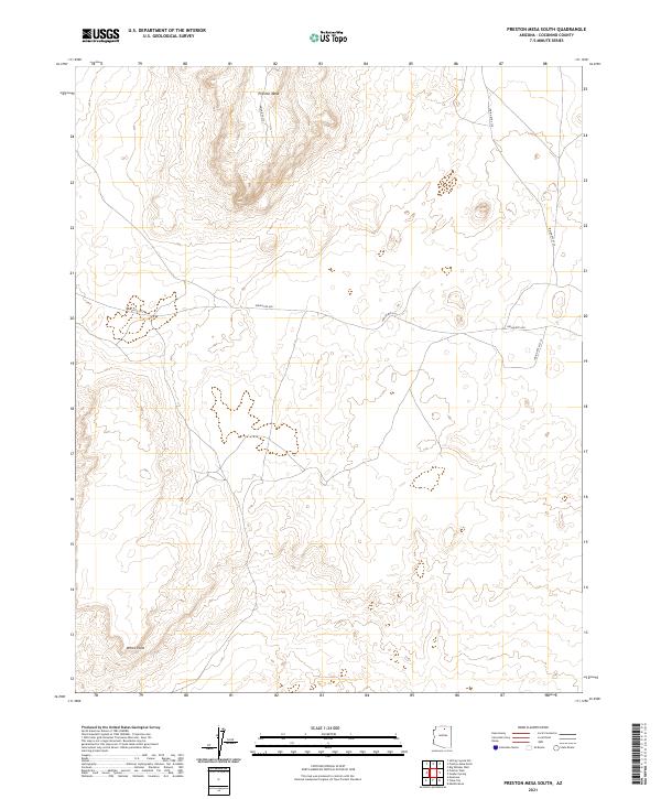 Preston Mesa South topographic map thumbnail