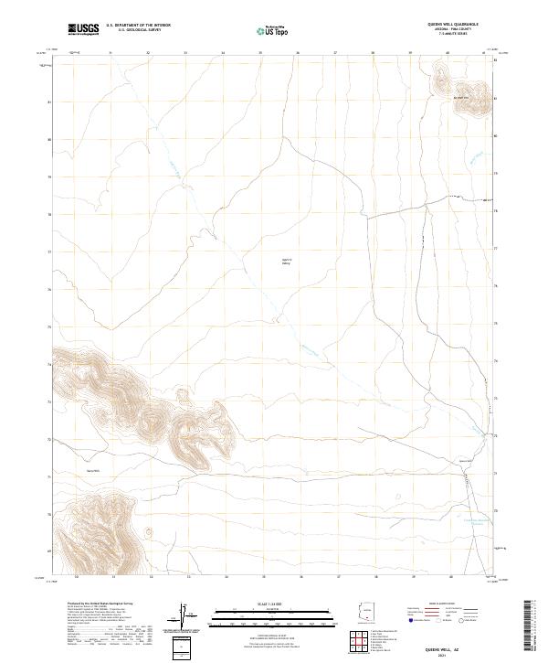 Queens Well 2021 topographic map thumbnail