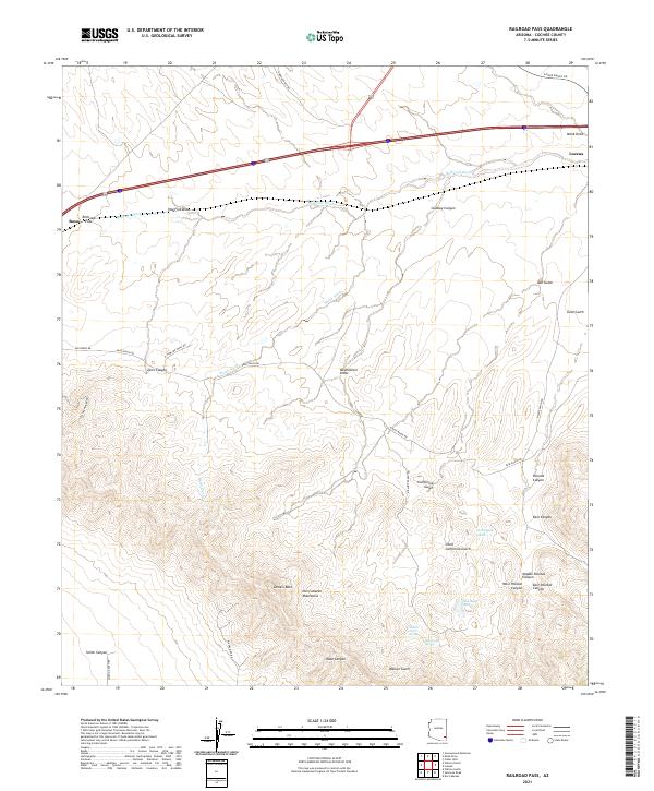 Railroad Pass 2021 topographic map thumbnail