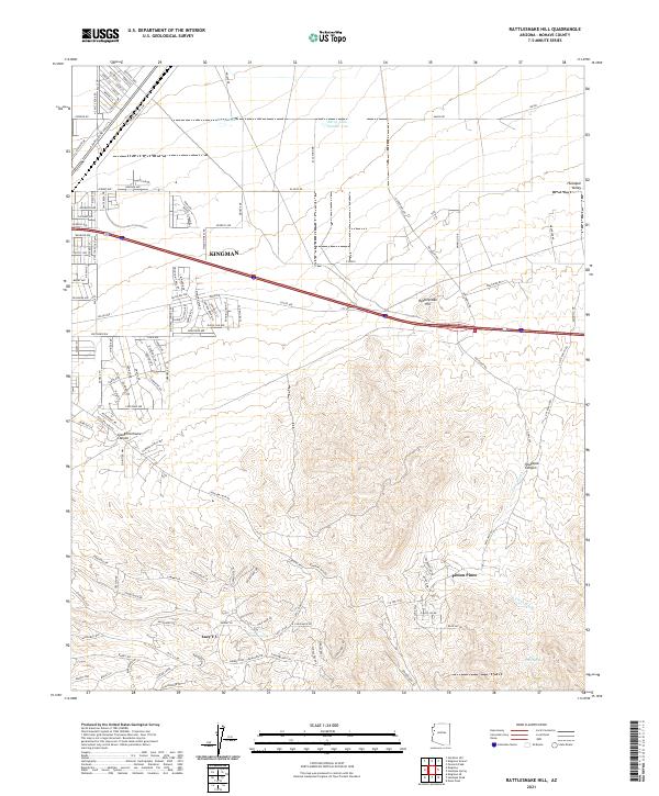 Rattlesnake Hill 2021 topographic map thumbnail