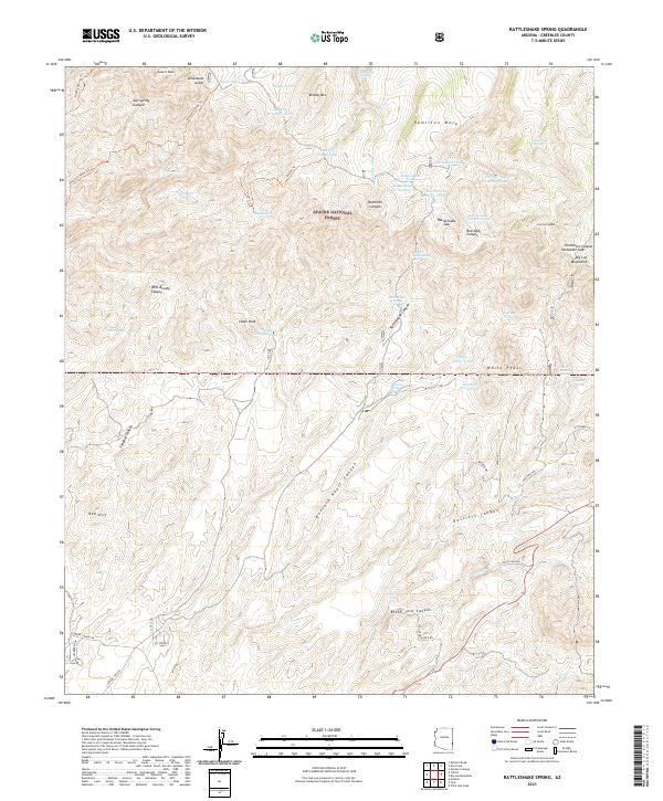 Rattlesnake Spring topographic map thumbnail