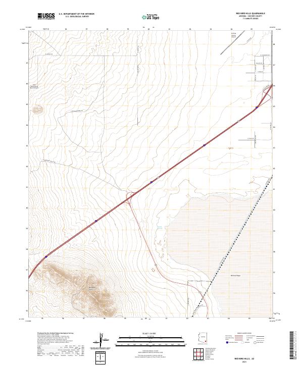 Red Bird Hills topographic map thumbnail