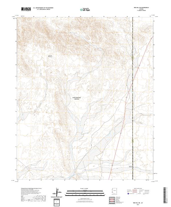 Red Hill NE 2021 topographic map thumbnail