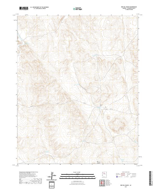 Red Hill Ranch topographic map thumbnail