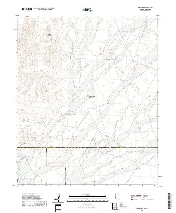 Red Hill SW topographic map thumbnail