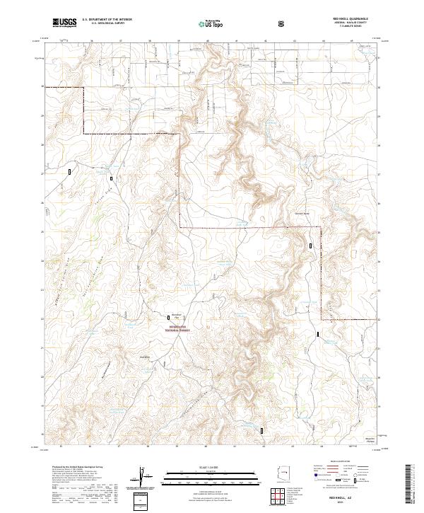 Red Knoll 2021 topographic map thumbnail