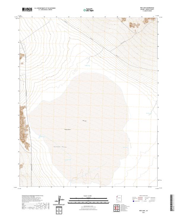 Red Lake topographic map thumbnail
