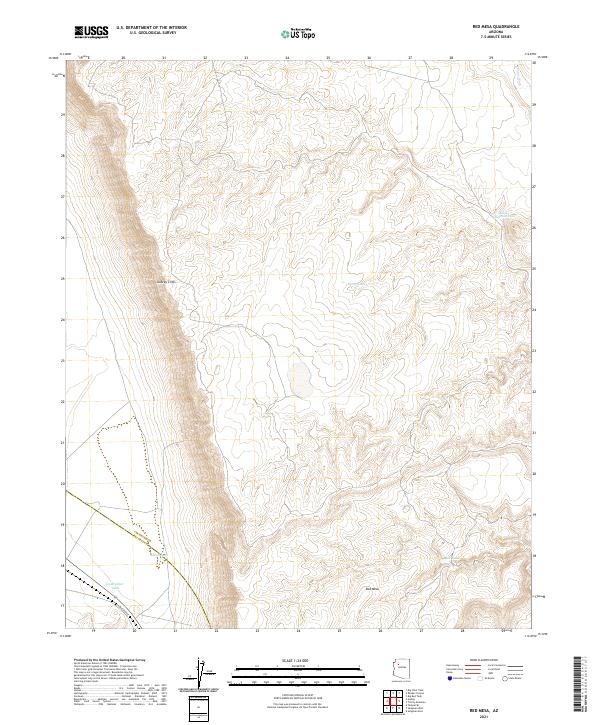 Red Mesa topographic map thumbnail