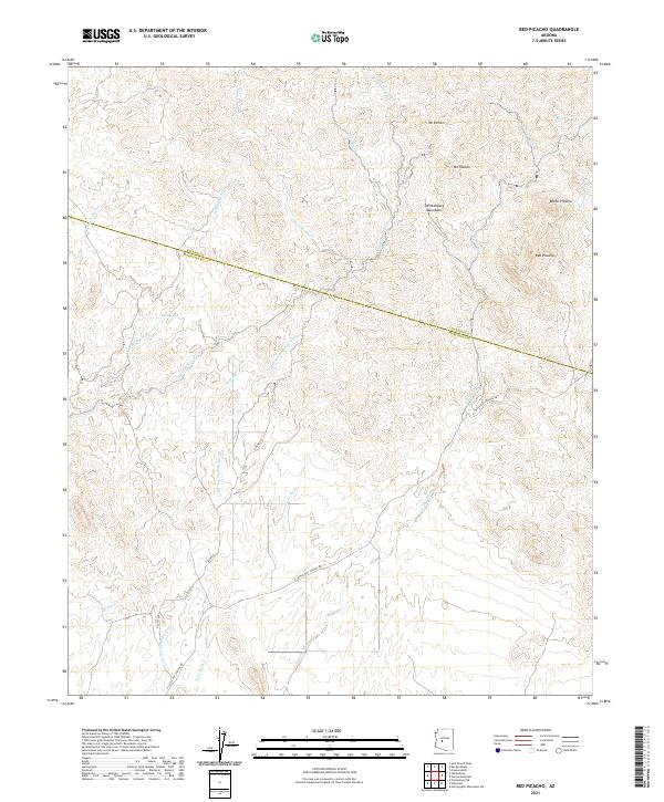 Red Picacho topographic map thumbnail