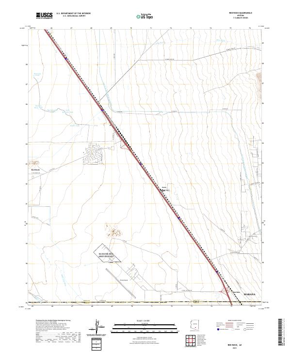 Red Rock topographic map thumbnail