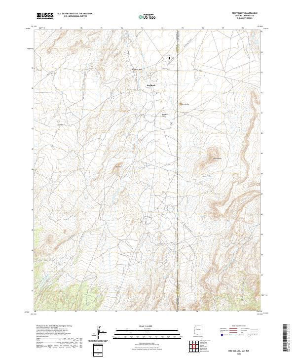 Red Valley 2021 topographic map thumbnail