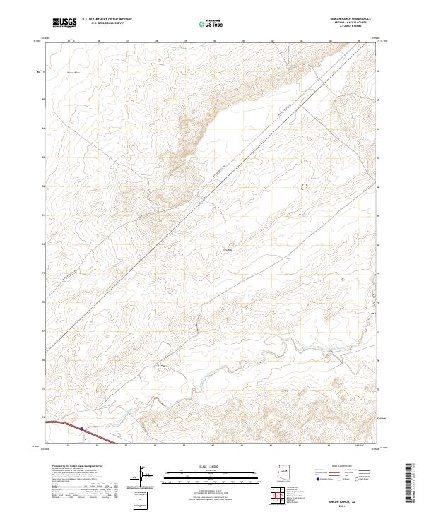 Rincon Ranch topographic map thumbnail