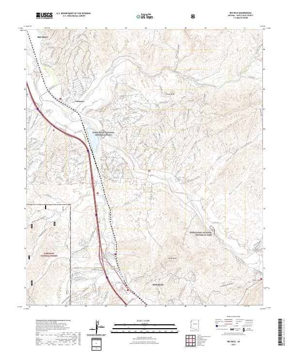 Rio Rico topographic map thumbnail