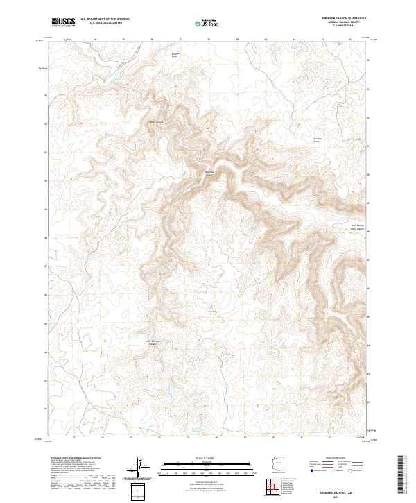 Robinson Canyon topographic map thumbnail