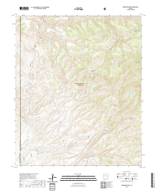 Robinson Mesa 2021 topographic map thumbnail