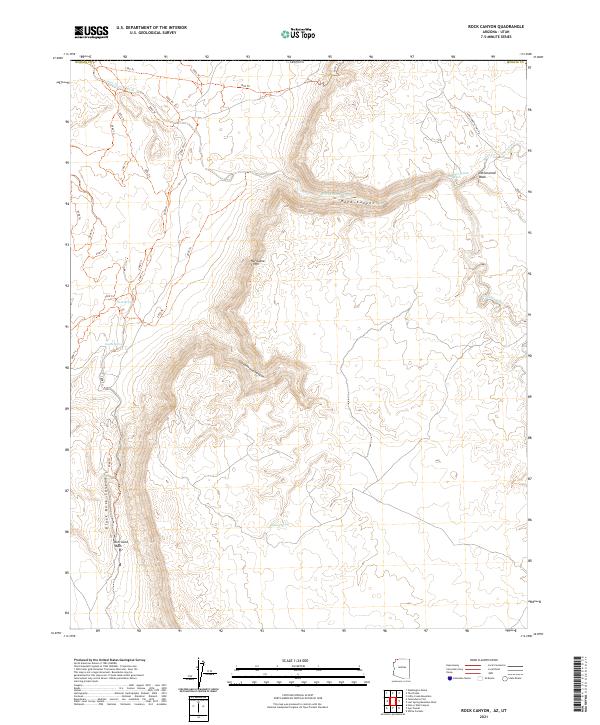 Rock Canyon topographic map thumbnail