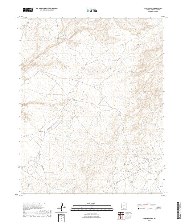 Rocky Ridge NE topographic map thumbnail