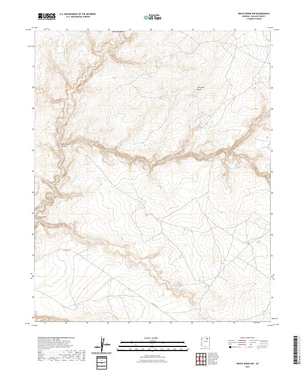 Rocky Ridge NW 2021 topographic map thumbnail