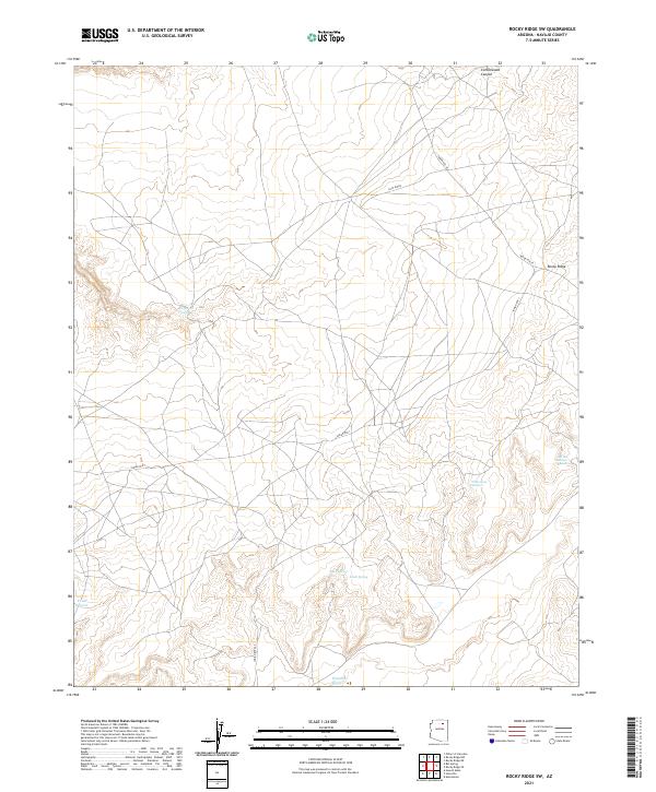 Rocky Ridge SW topographic map thumbnail