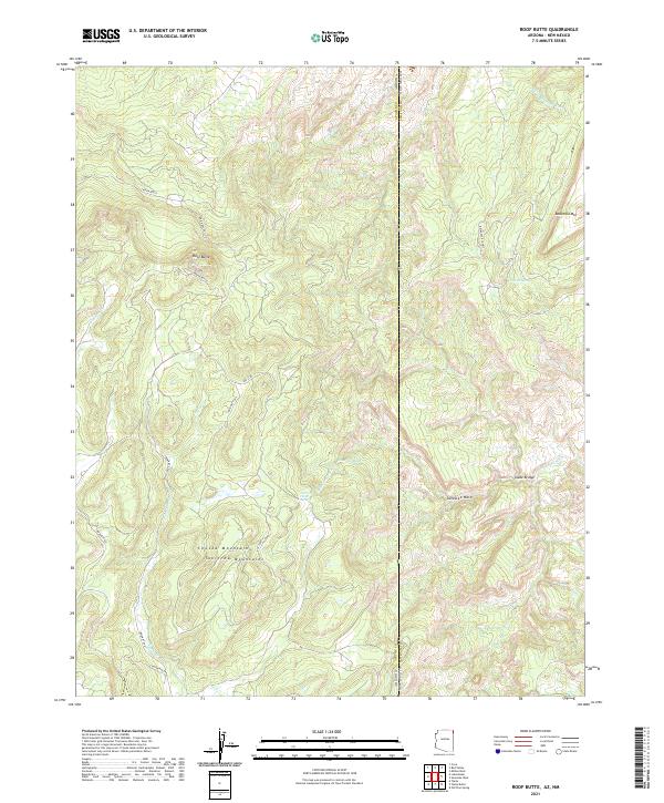 Roof Butte topographic map thumbnail