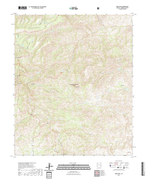 Rose Peak 2021 topographic map thumbnail