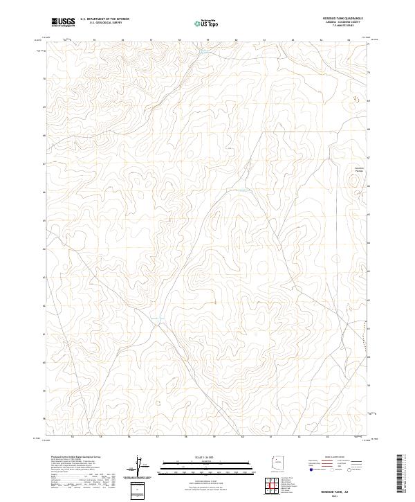 Rosebud Tank topographic map thumbnail
