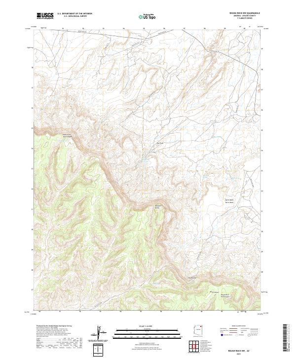 Rough Rock NW topographic map thumbnail