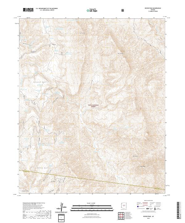 Rover Peak 2021 topographic map thumbnail