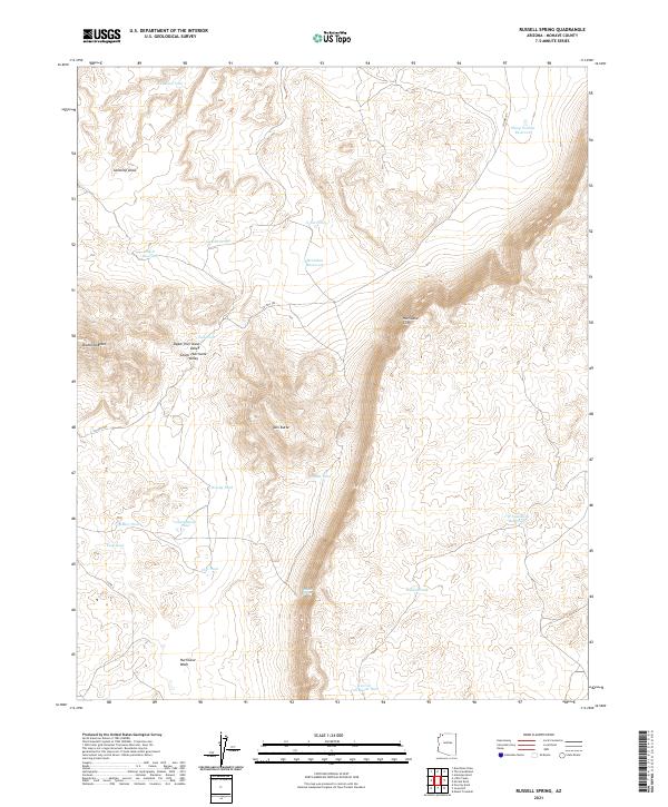 Russell Spring topographic map thumbnail