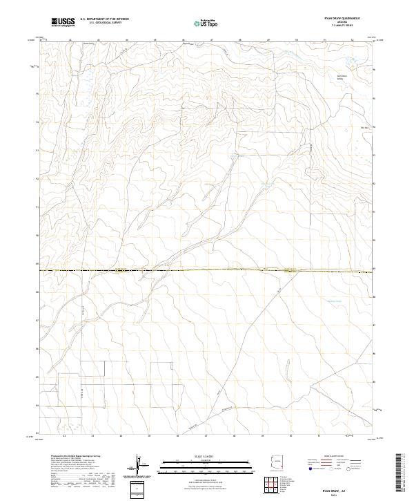 Ryan Draw topographic map thumbnail