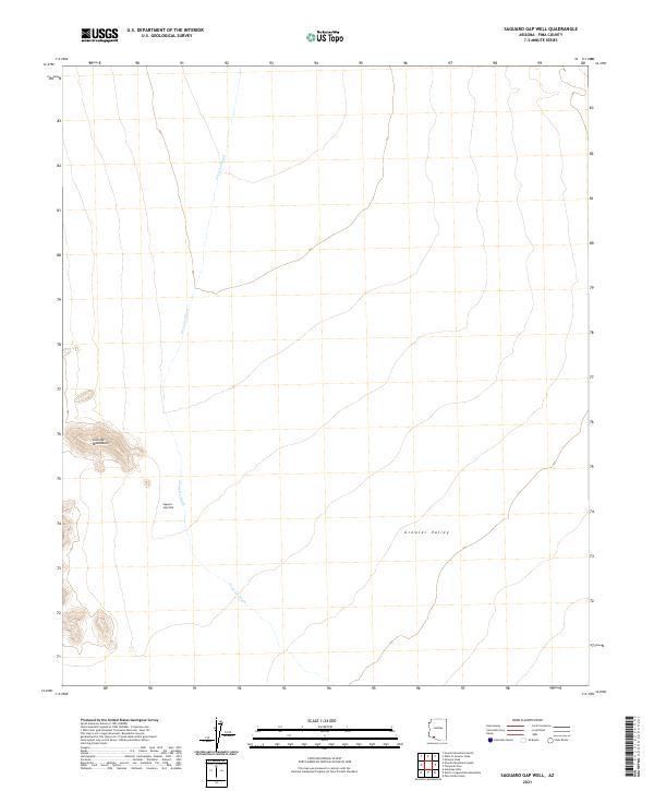 Saguaro Gap Well topographic map thumbnail