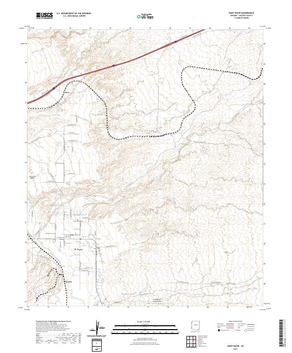 Saint David topographic map thumbnail