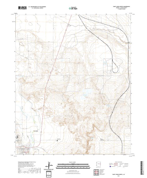 Saint Johns North topographic map thumbnail