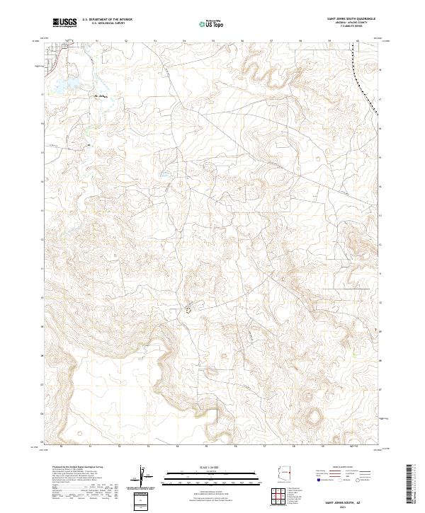 Saint Johns South topographic map thumbnail