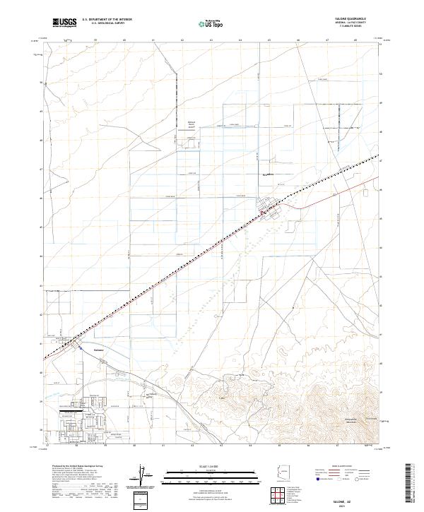 Salome topographic map thumbnail