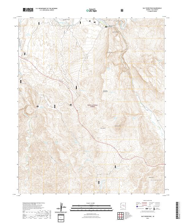 Salt River Peak 2021 topographic map thumbnail