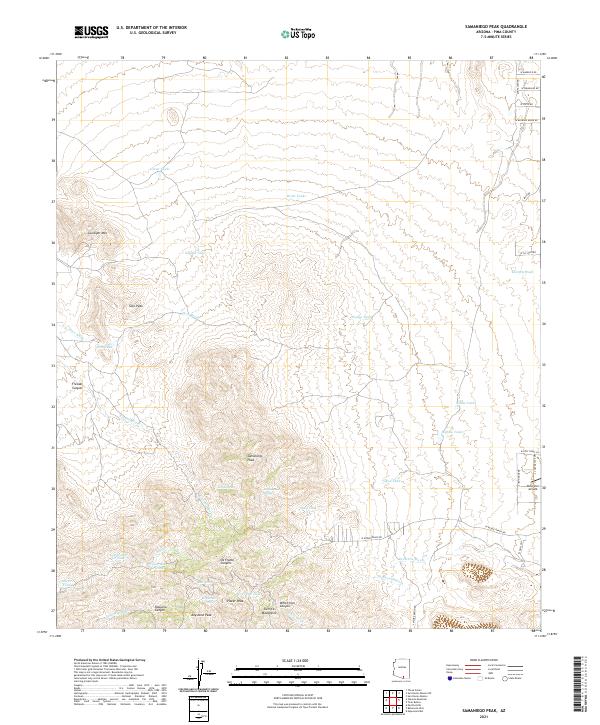 Samaniego Peak topographic map thumbnail