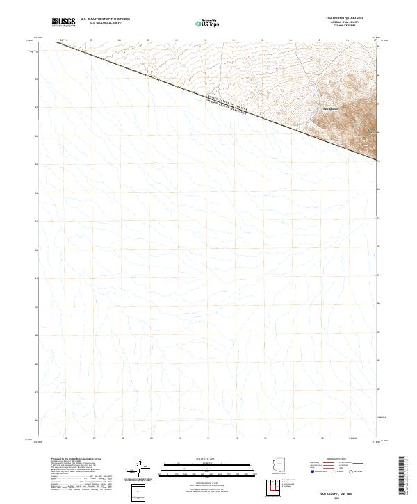 San Agustin topographic map thumbnail