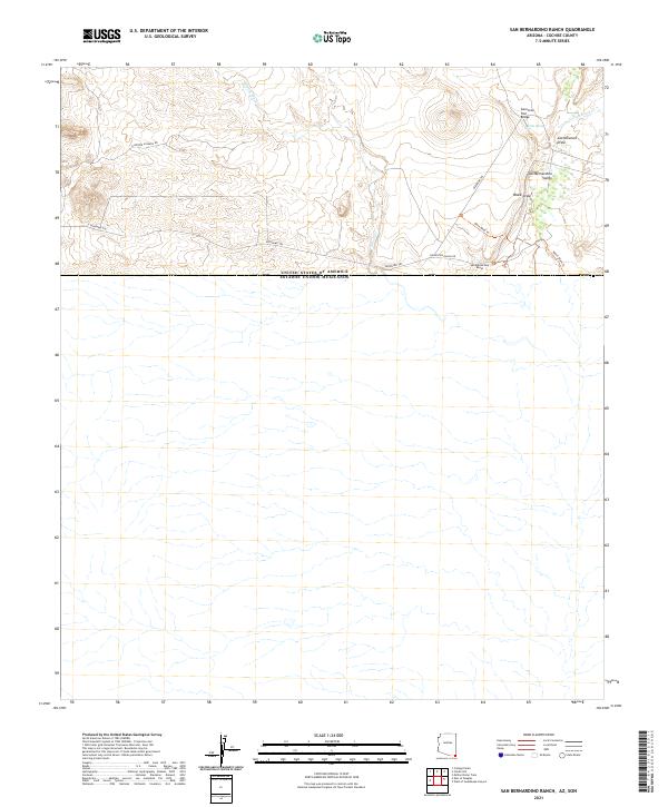 San Bernardino Ranch topographic map thumbnail