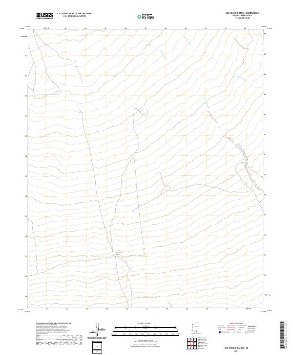 San Ignacio Ranch 2021 topographic map thumbnail