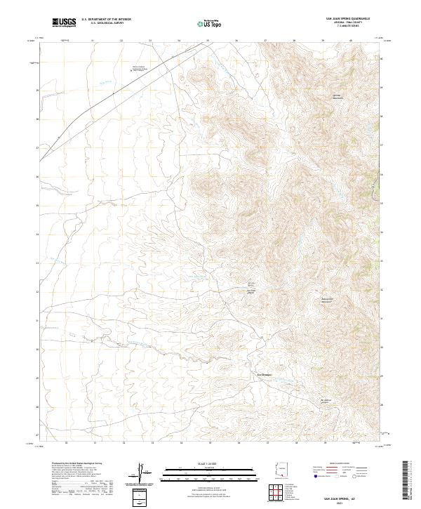 San Juan Spring topographic map thumbnail