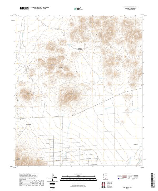 San Pedro 2021 topographic map thumbnail