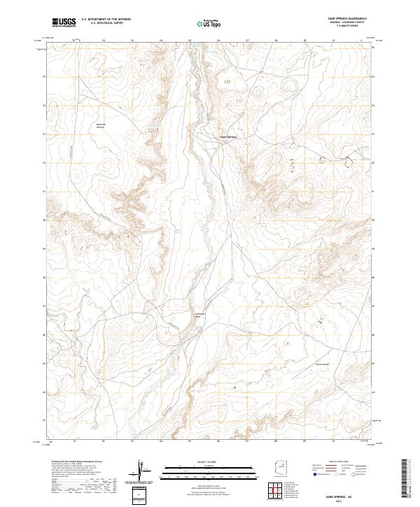 Sand Springs topographic map thumbnail